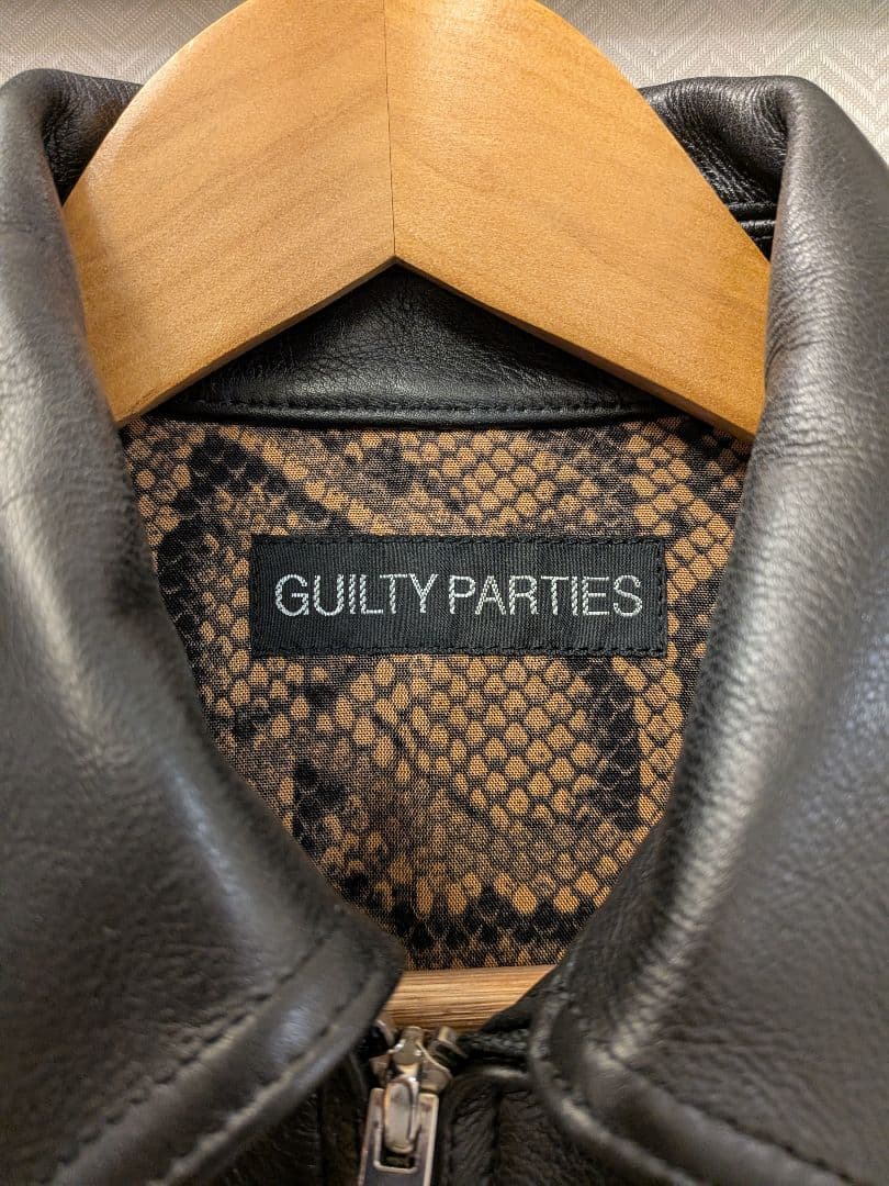 ワコマリア　レザーシングルライダースジャケット