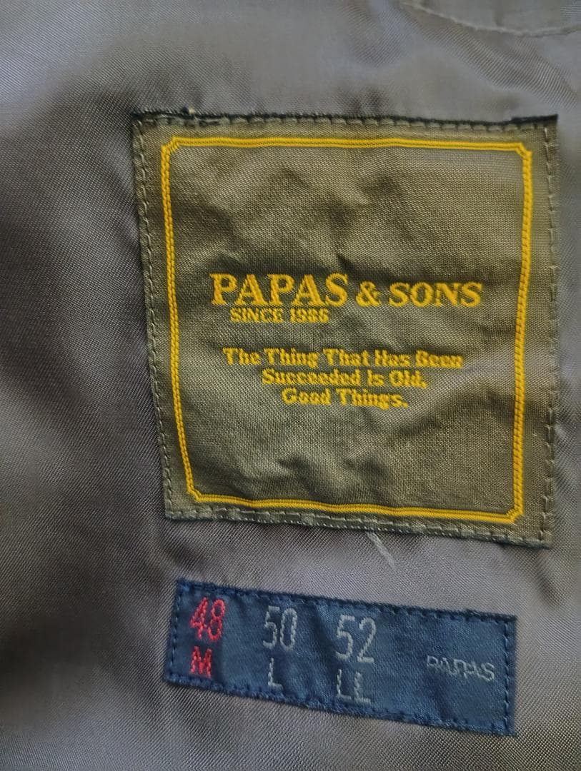 Papas ウールブルゾン 48