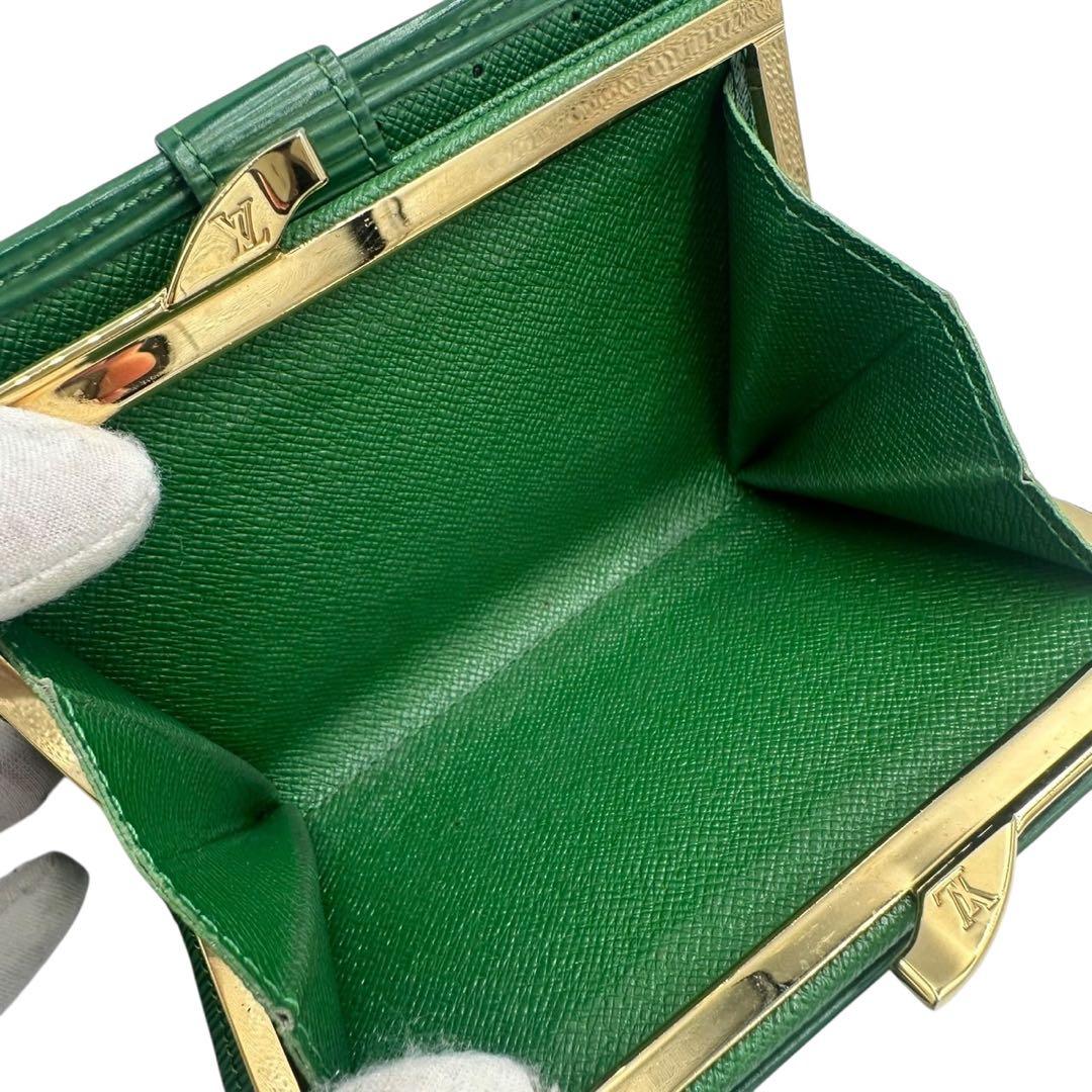 【極美品】ルイヴィトン エピ 緑 ポルトフォイユ ヴィエノワ がま口財布