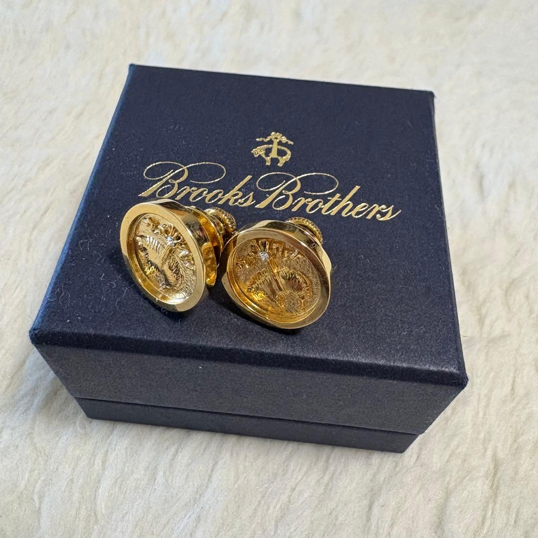 ブルックスブラザーズ ゴールデンフリース ラペルピン ×2 箱付き