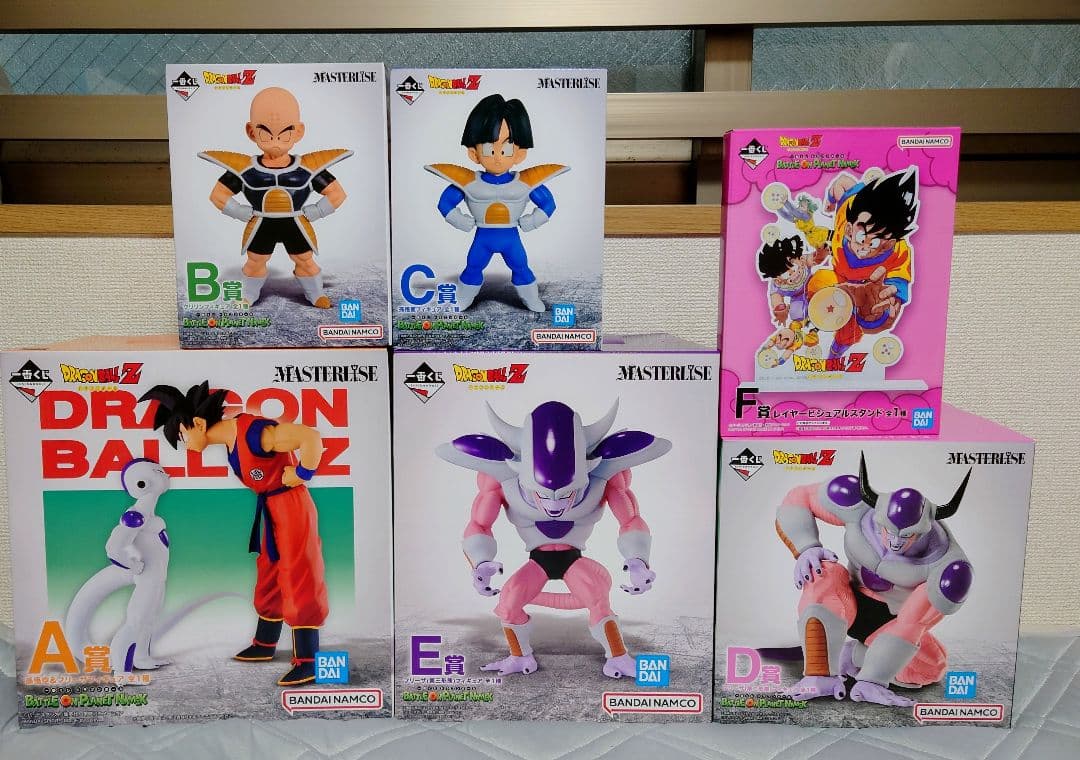 ドラゴンボール一番くじ A賞~E賞 フィギュアセット ＋ レイヤースタンド