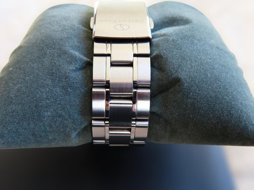 オリエントスター 機械式 メンズ腕時計ネイビー RK-AU0005L