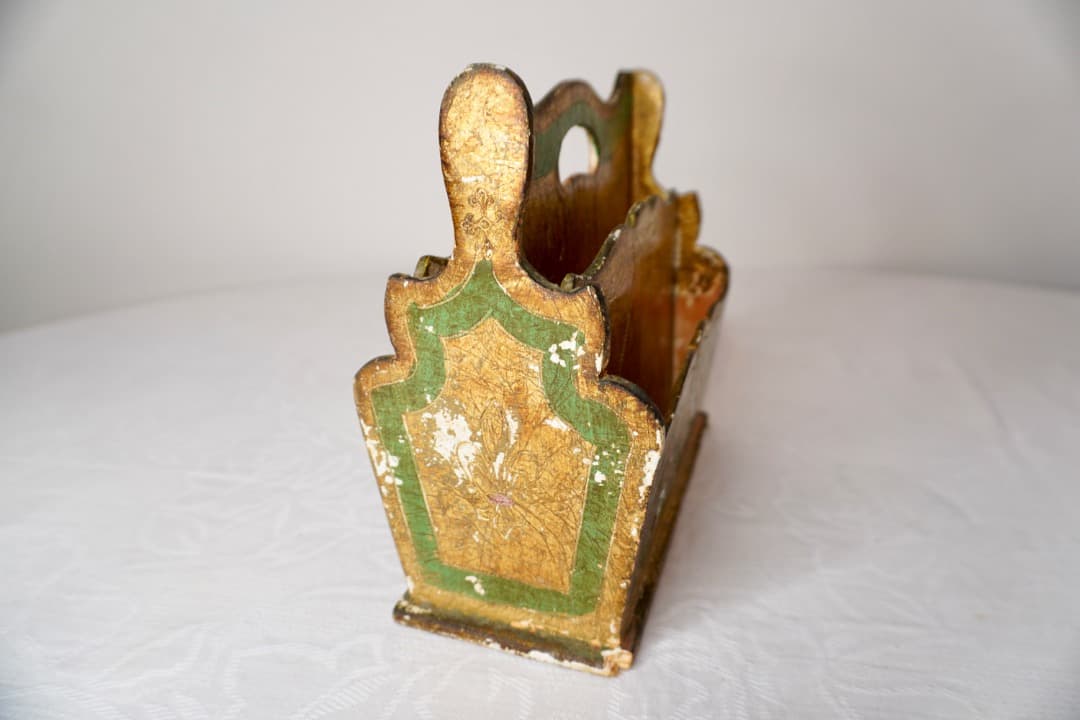 フランス ヴィンテージ レターラック アンティークゴールド