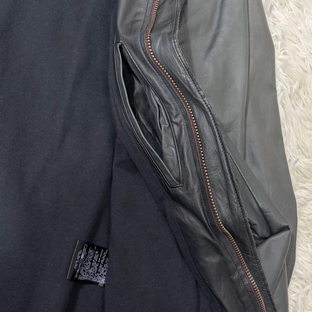 Sisii シシ ライダース ウォッシャブル レザージャケット ブラック S
