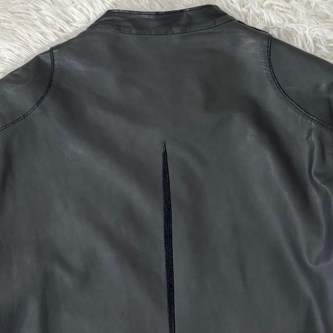 Sisii シシ ライダース ウォッシャブル レザージャケット ブラック S