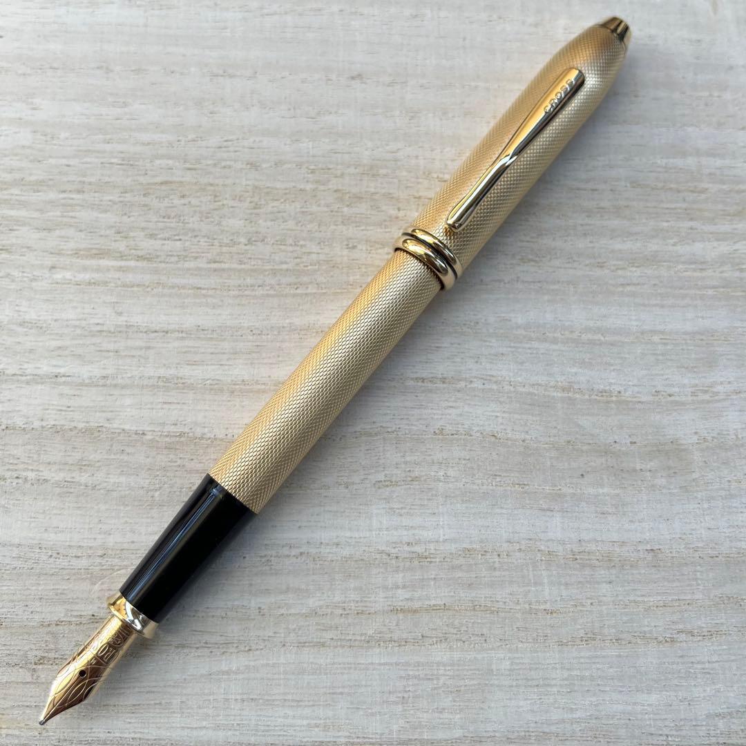 クロス タウンゼント 23Kゴールドプレート 500本 限定 万年筆 字幅 M