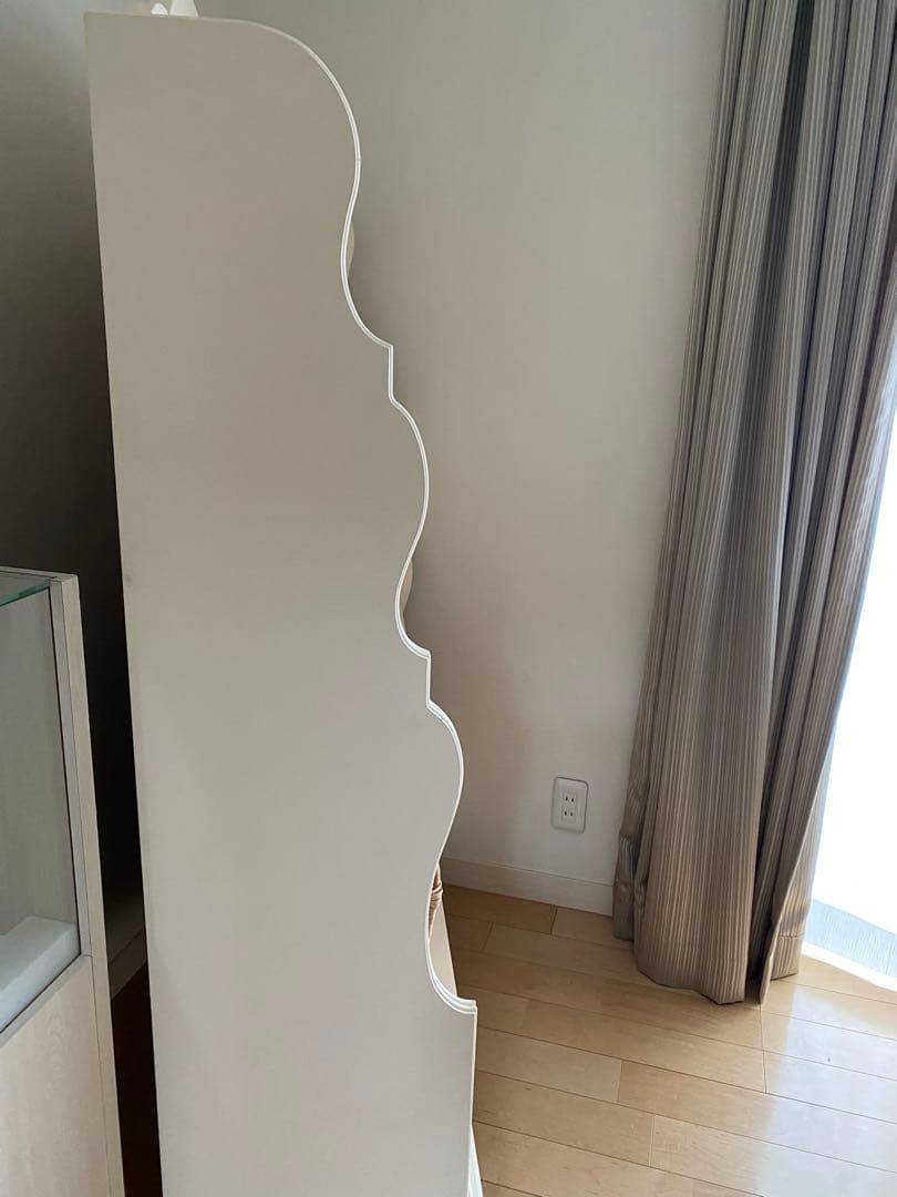 yomogiアイボリーロマンティック木製シェルフ