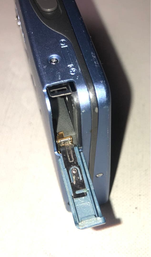 '80味聴き電ボ付WM-EX511 SONYブルーカセットウォークマン可動品E