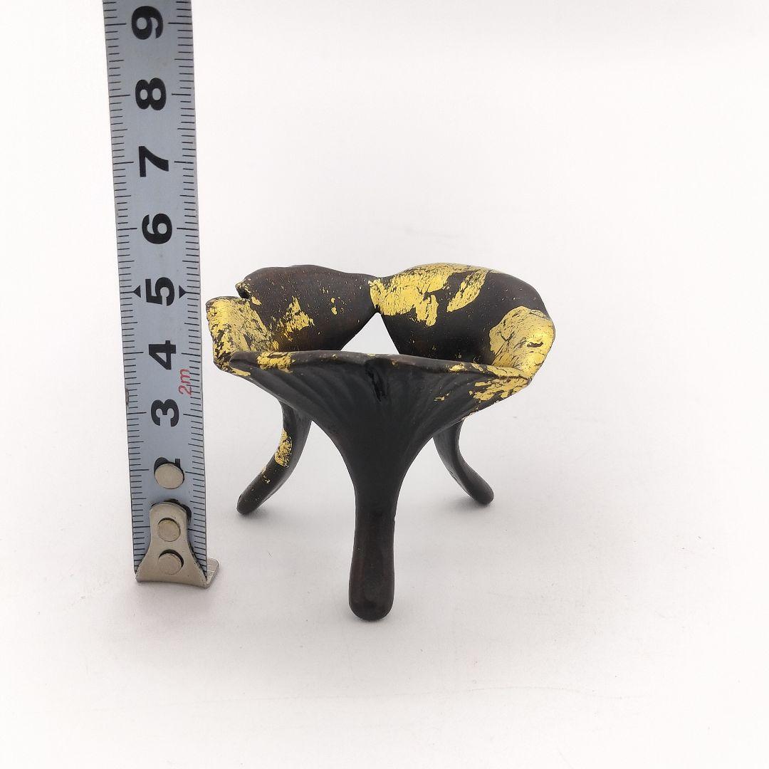 927 蓋置　鵬雲斎好　銀杏蓋置　13代　宮崎寒雉　木箱入