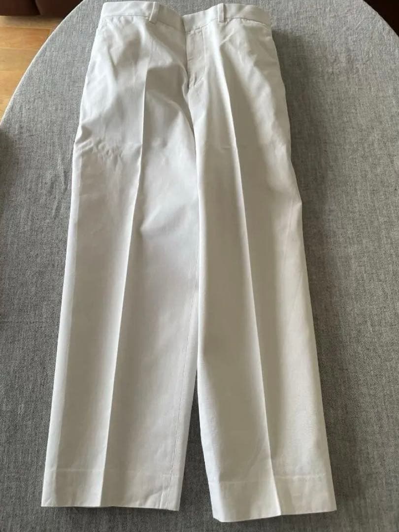 YAECA Chino Cloth Trousers Creased ホワイト