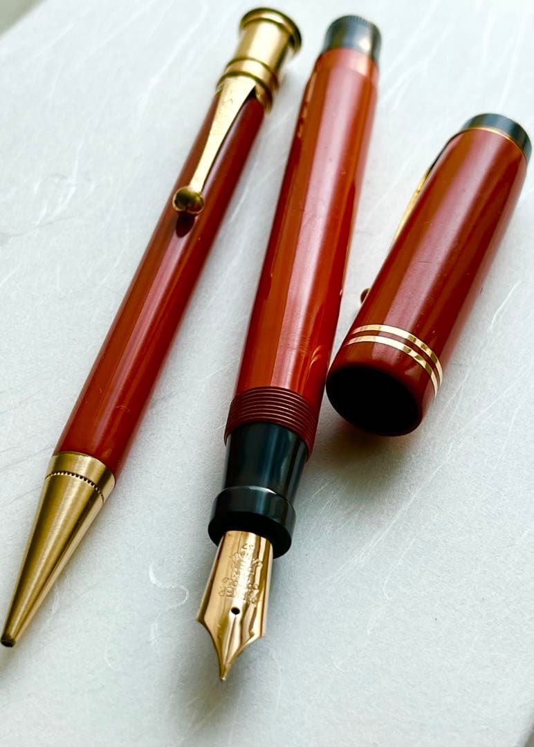 Parker デュオフォールド ペンシル&万年筆セット ビンテージ 1920年代