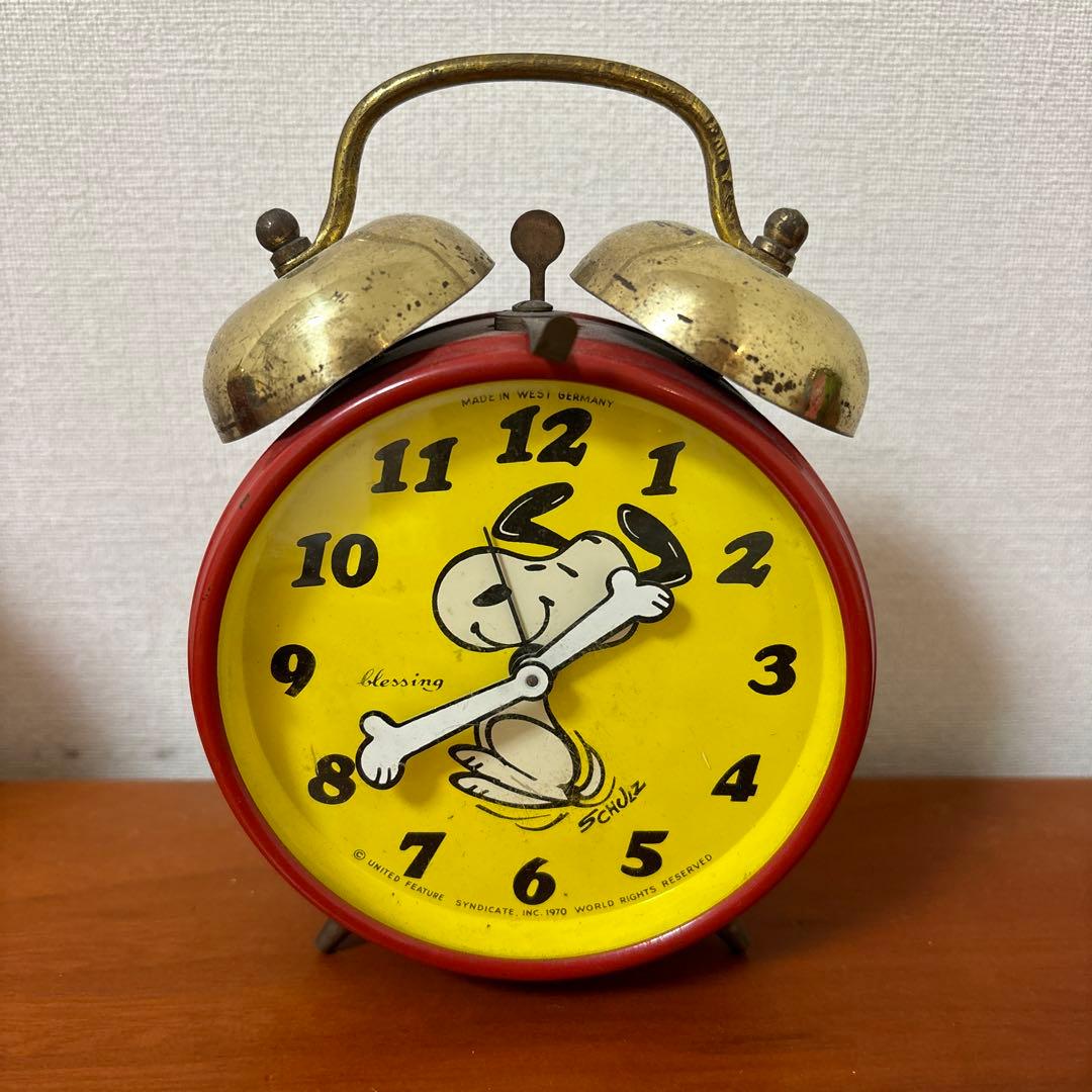 スヌーピー　時計　目覚まし　レア　ヴィンテージ　②