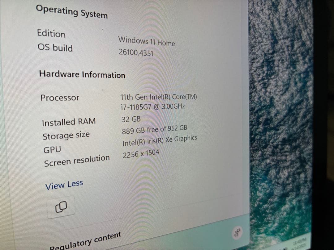 surface laptop4 i7 32GBハイエンドモデル