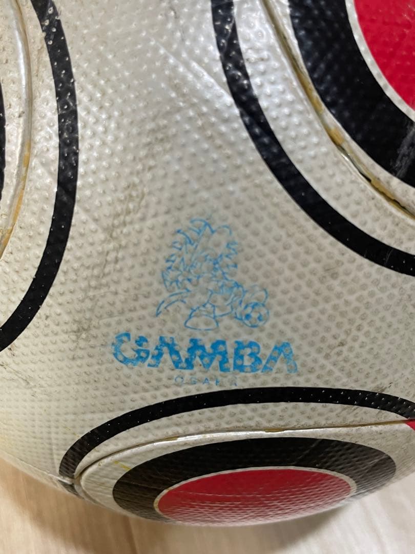 希少？2009年赤テラパスTERRAPASS 5号球　ガンバ大阪ロゴあり。