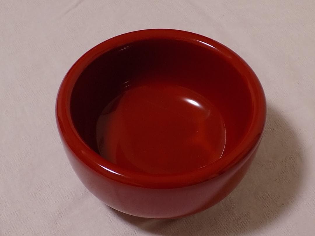 べんぼう　朱塗小鉢 長期保管品　箱付属