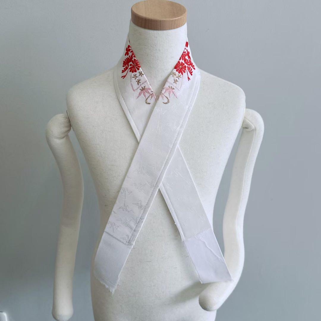 昭和レトロ　フルセット　七五三　７歳　女の子　孔雀羽　赤袋帯　簡単半衿　7083