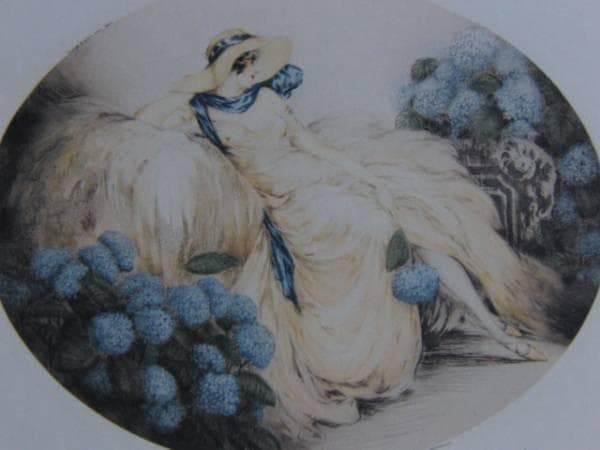 ルイ・イカール、あじさい、希少な画集より、高級額装付、状態良好