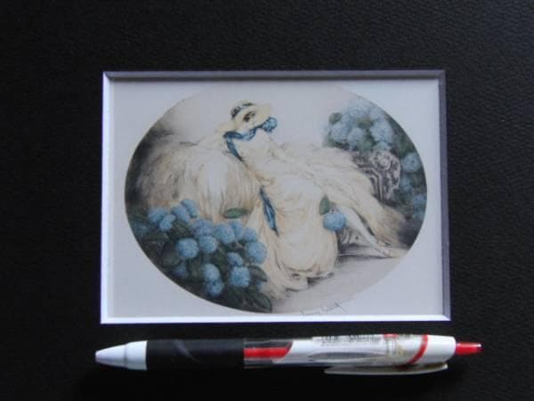 ルイ・イカール、あじさい、希少な画集より、高級額装付、状態良好