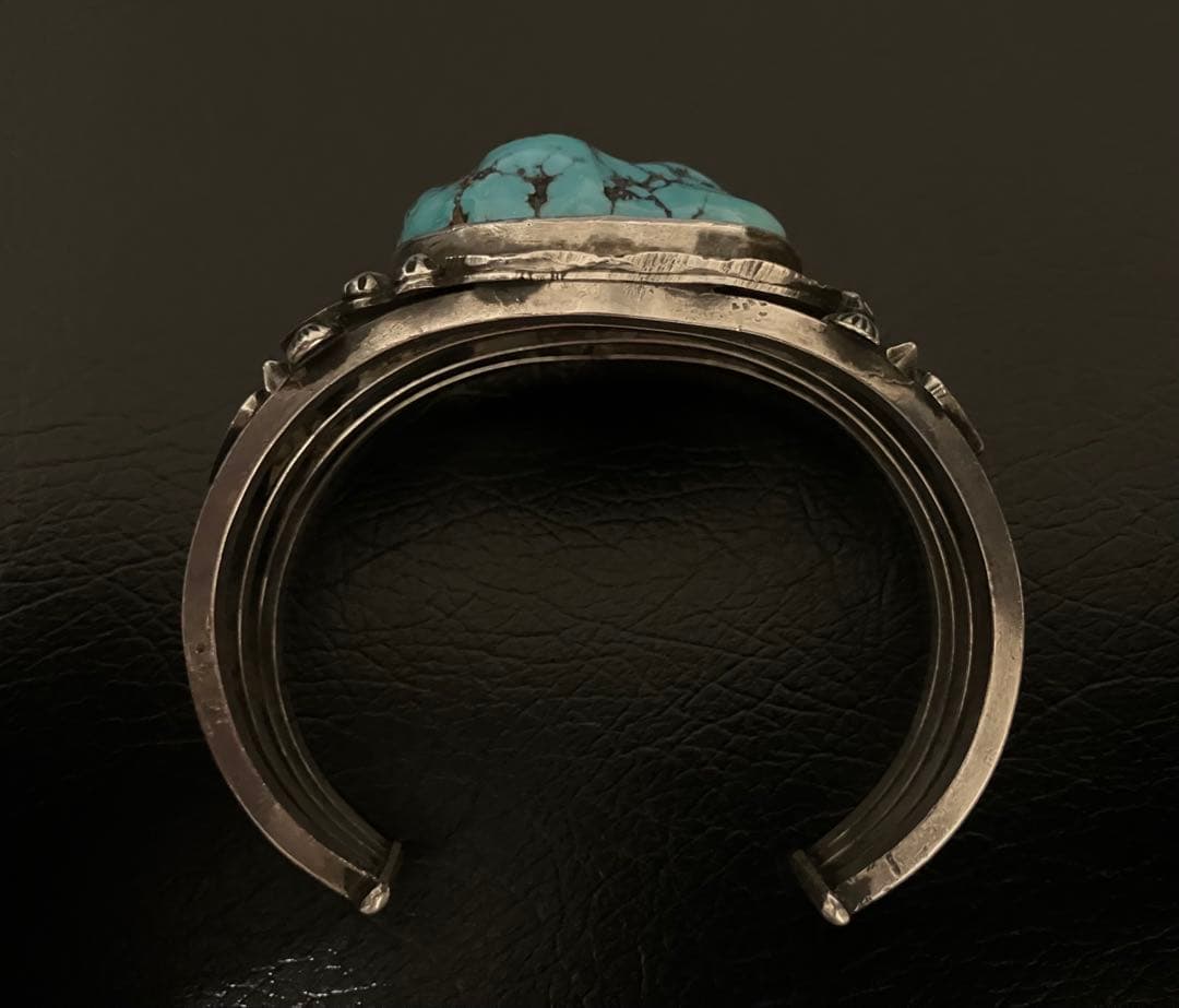 最終値下げNAVAJOナバホOscar Alexiusナゲットターコイズバングル