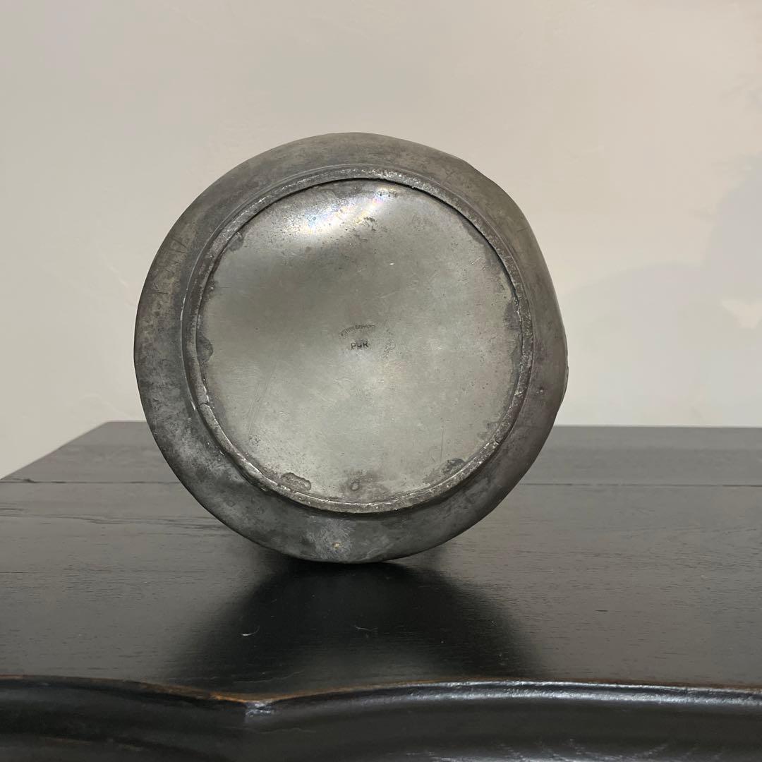 ピューター エタン 花瓶　アンティーク　ピッチャー　ジャグ