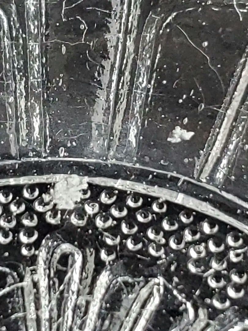 大正から昭和初期に作られたプレスガラス 5枚組 良品 和ガラス