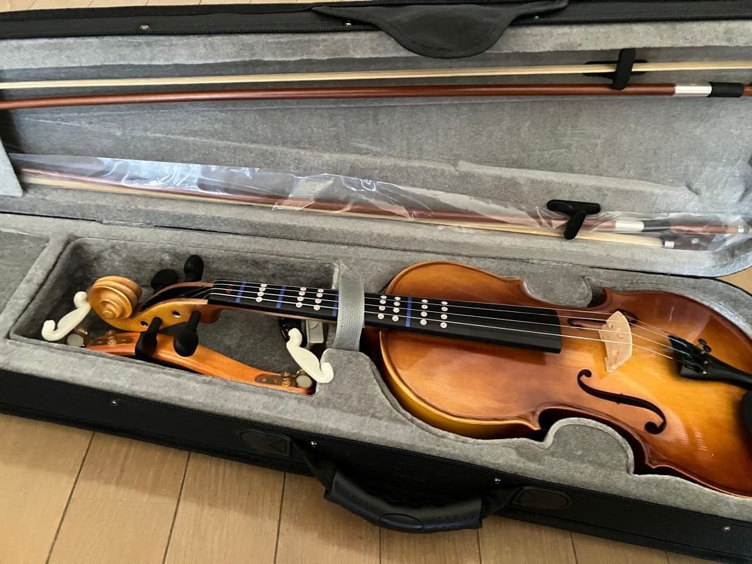 【ほぼ未使用品】バイオリン 4/4 セット 付属品完備 弓2本 初心者用