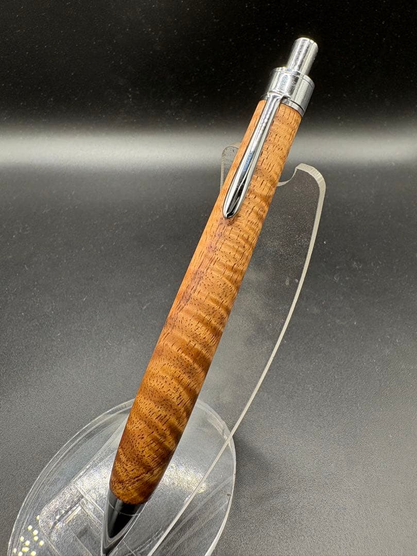 482極上　ハワイアンカーリーコア　木軸シャーペン　ボールペン