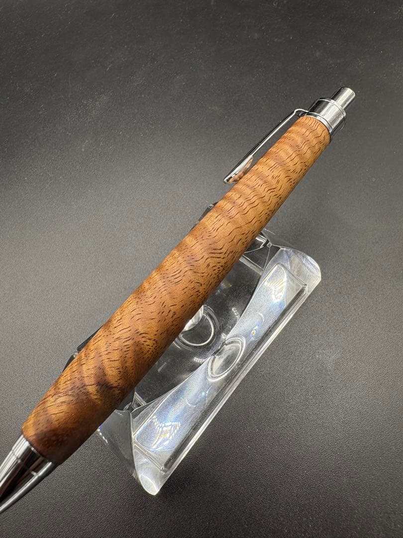 482極上　ハワイアンカーリーコア　木軸シャーペン　ボールペン