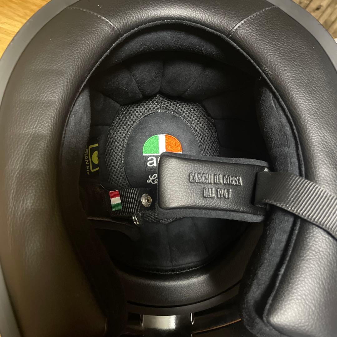 AGV フルフェイスヘルメット ホワイト ストライプ