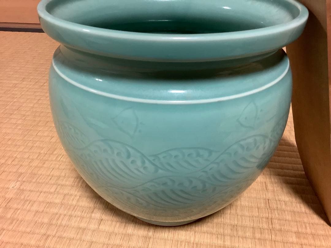 茶道具セット 青緑色 陶器製