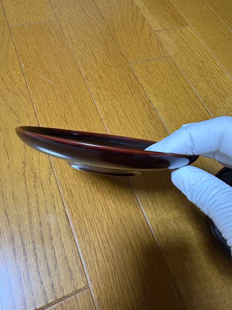 【輪島塗　五島屋謹製　茶托五客　箱あり】漆器　アンティーク　茶道具