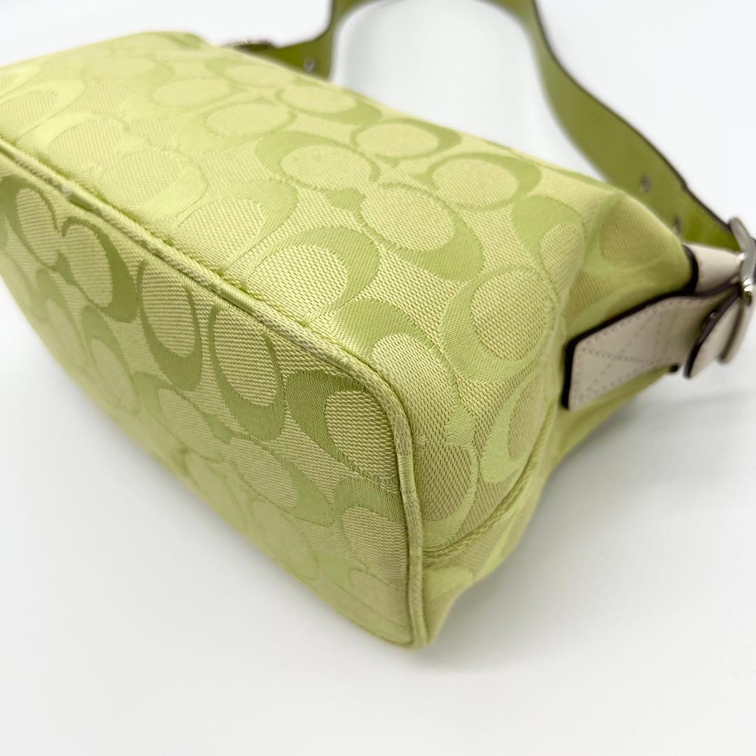 バッグ Coach Signature Shoulder bag Light Green