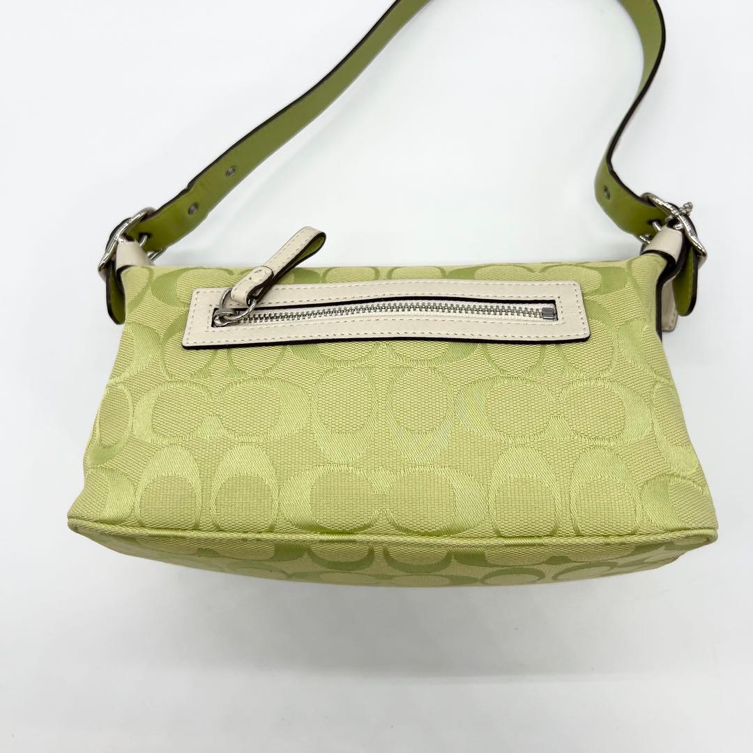 バッグ Coach Signature Shoulder bag Light Green