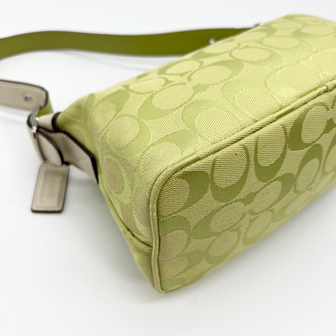 バッグ Coach Signature Shoulder bag Light Green