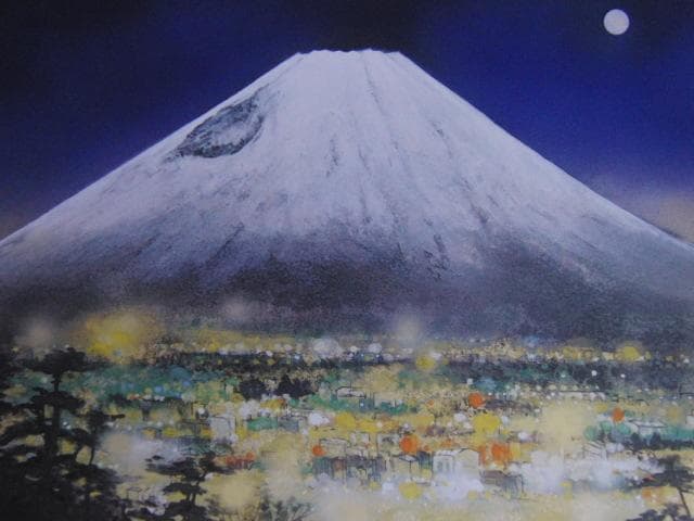 木村圭吾、【街明かり】、希少な額装用画集より、新品額装付、状態良好