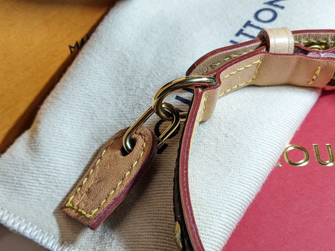 美品 LOUIS VUITTON ルイヴィトン モノグラム ドッグカラー 首輪