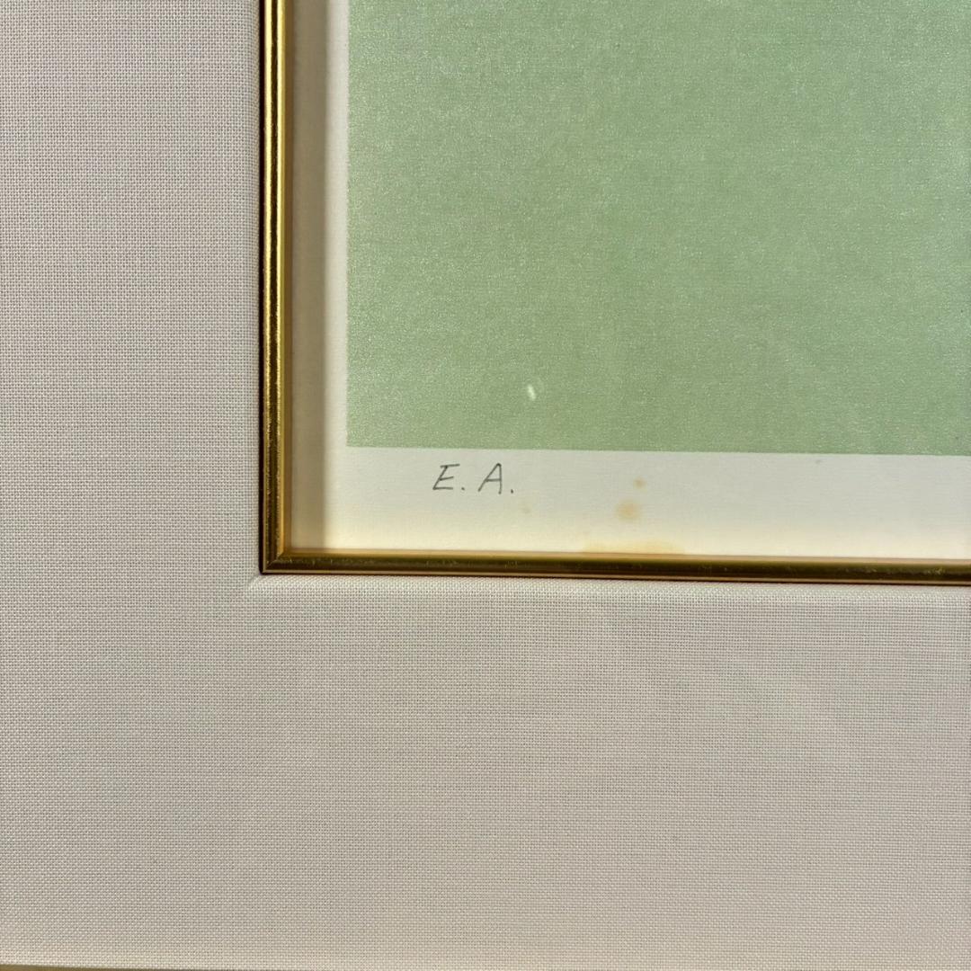 上村淳之「緑栄」リトグラフ 直筆サイン・印章・証明シール有 上村松園 花鳥