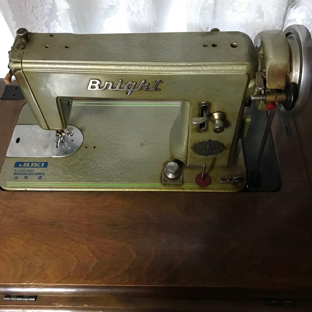 BRIGHT アンティーク ミシン ミシン台 テーブル ジャンク品 木製