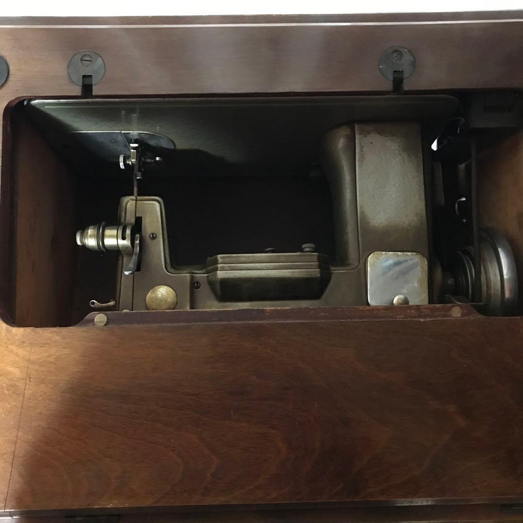 BRIGHT アンティーク ミシン ミシン台 テーブル ジャンク品 木製