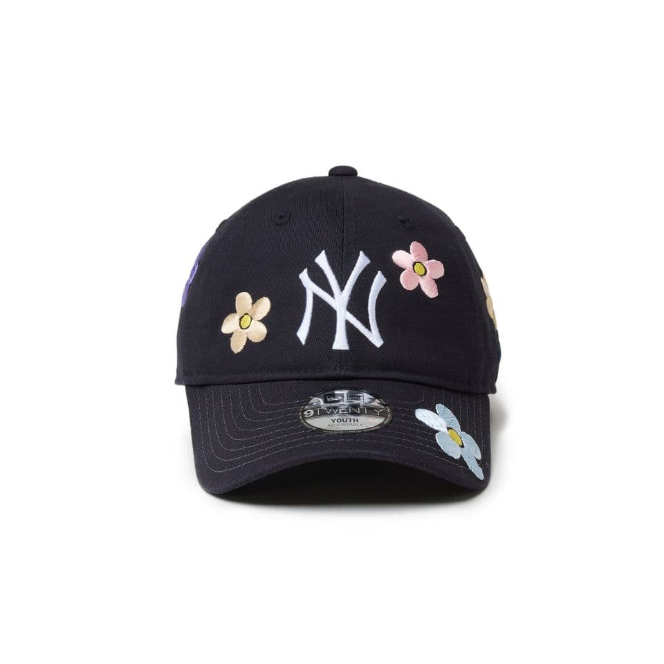 MLB Flower Embroidery ニューヨーク・ヤンキース ネイビー