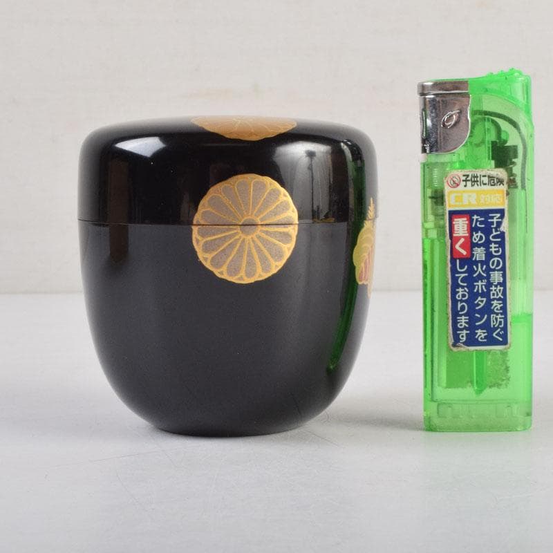 茶道具　蒔絵師　宗祥作　高台寺蒔絵　棗　共箱　V　9174