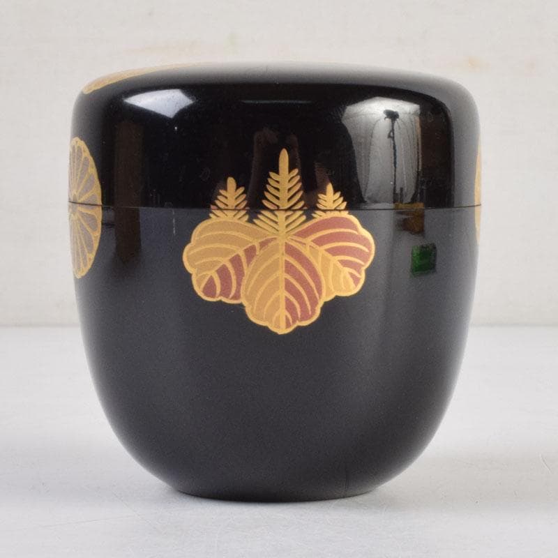 茶道具　蒔絵師　宗祥作　高台寺蒔絵　棗　共箱　V　9174