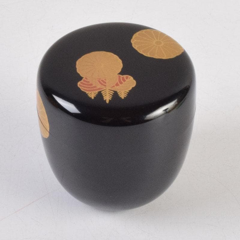 茶道具　蒔絵師　宗祥作　高台寺蒔絵　棗　共箱　V　9174