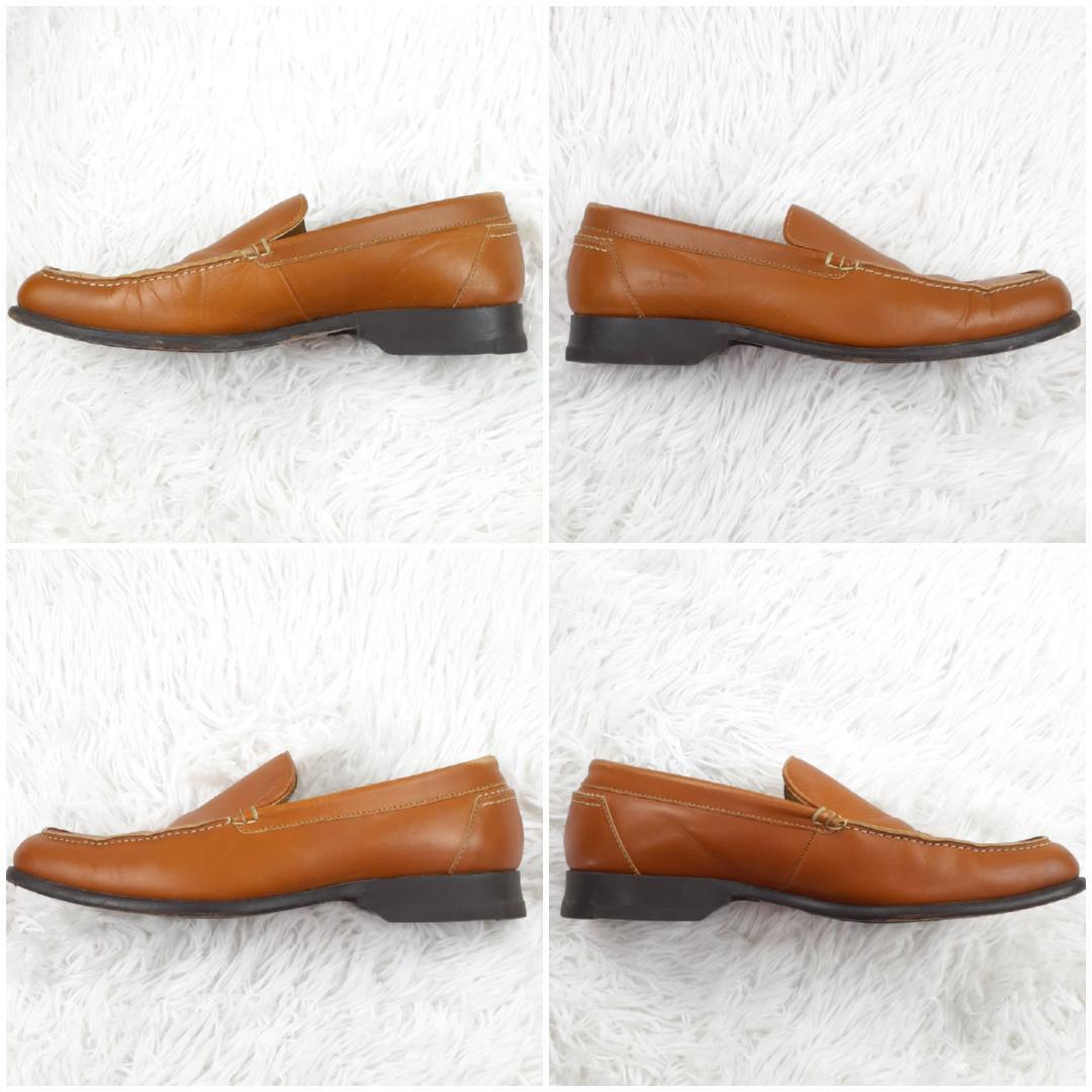 美品 25㎝◎BURBERRY バーバリー 革靴 モカシン スリッポン 箱付き