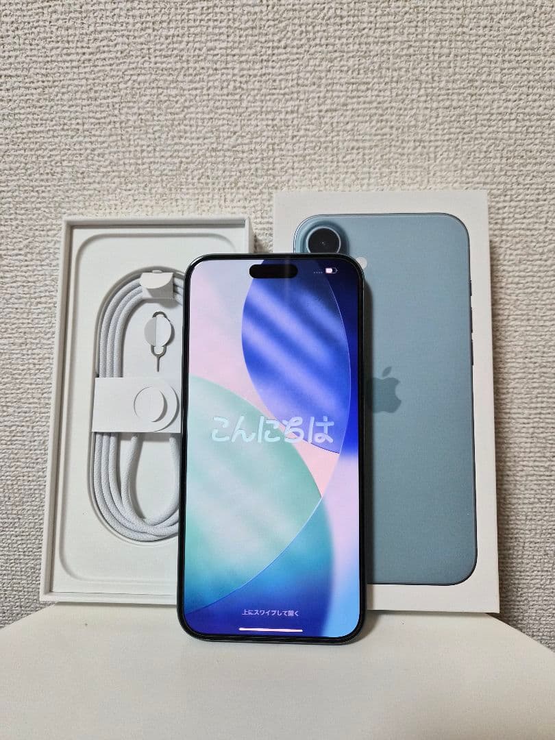 美品 iPhone 16plus 128GB ティール SIMフリー おまけ多数