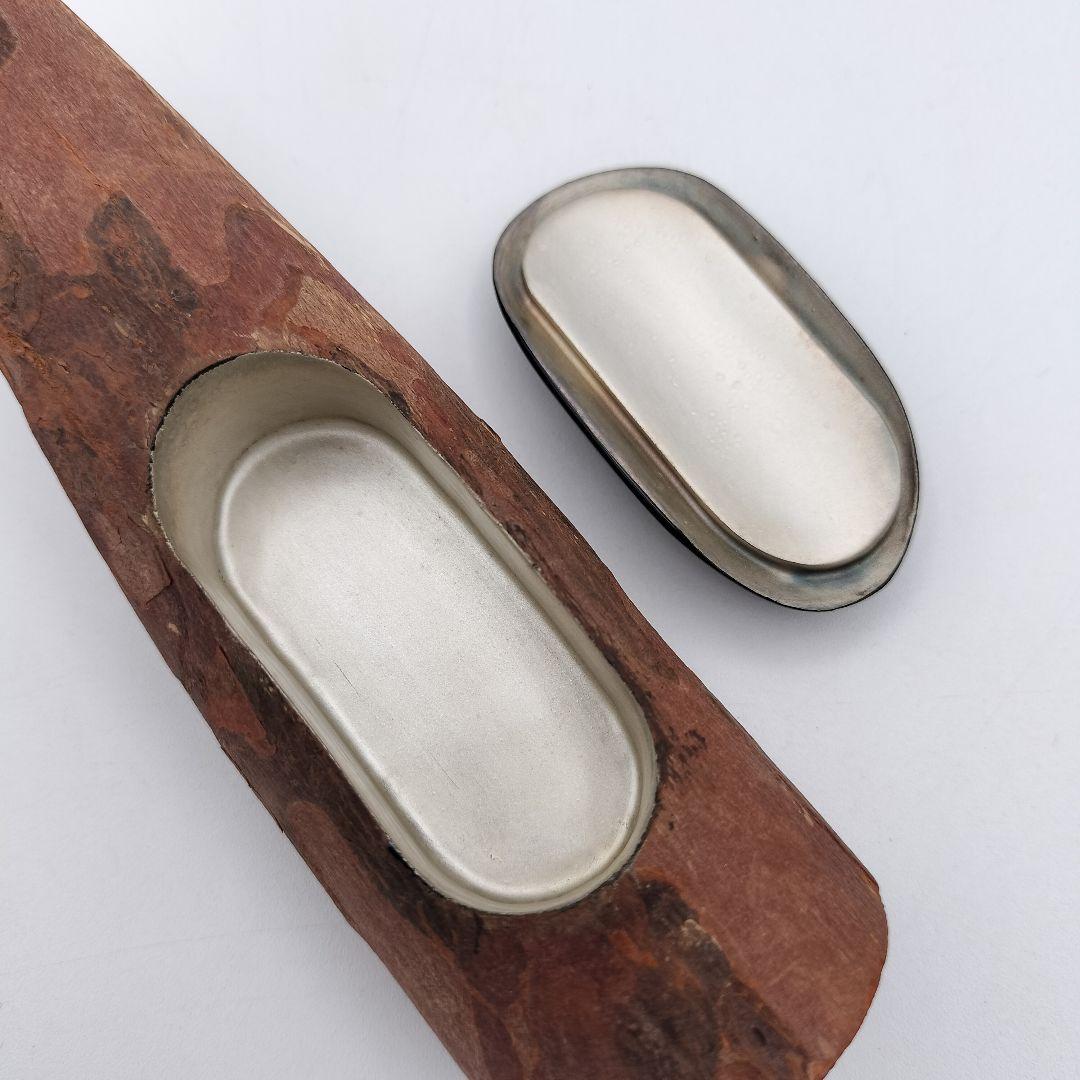 a148 玄々斎好 蜑小舟香合 「雪能花月裳清見屋田子浦」茶道 古物 古美術