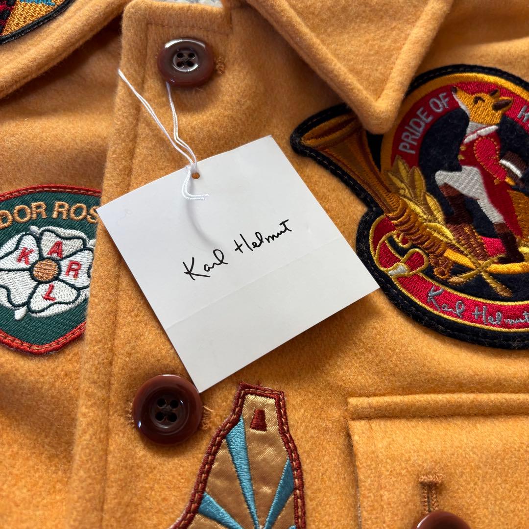 Karl Helmut カールヘルム ワッペンジャケット L マスタード