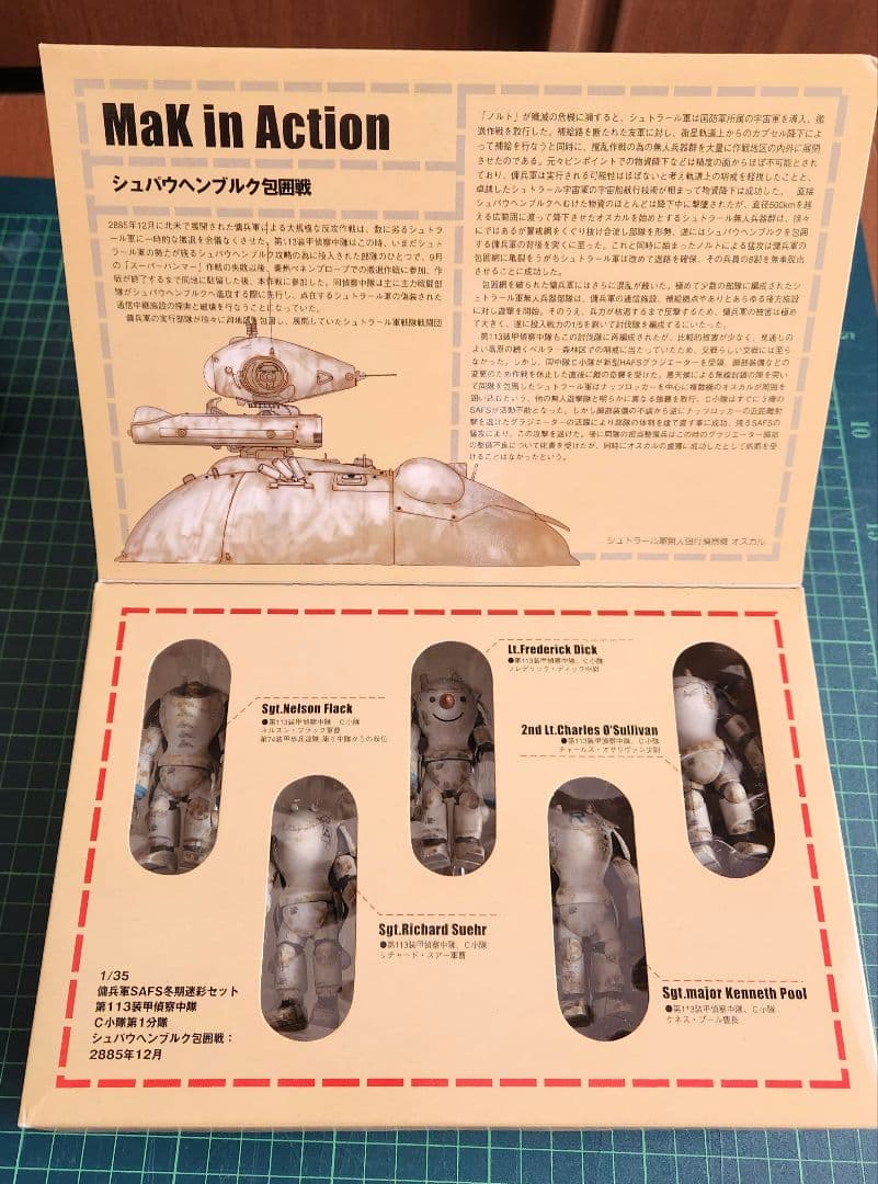 Ma.k 1/35 H.A.F.S. グラジエーター、SAFS冬季迷彩 ４点