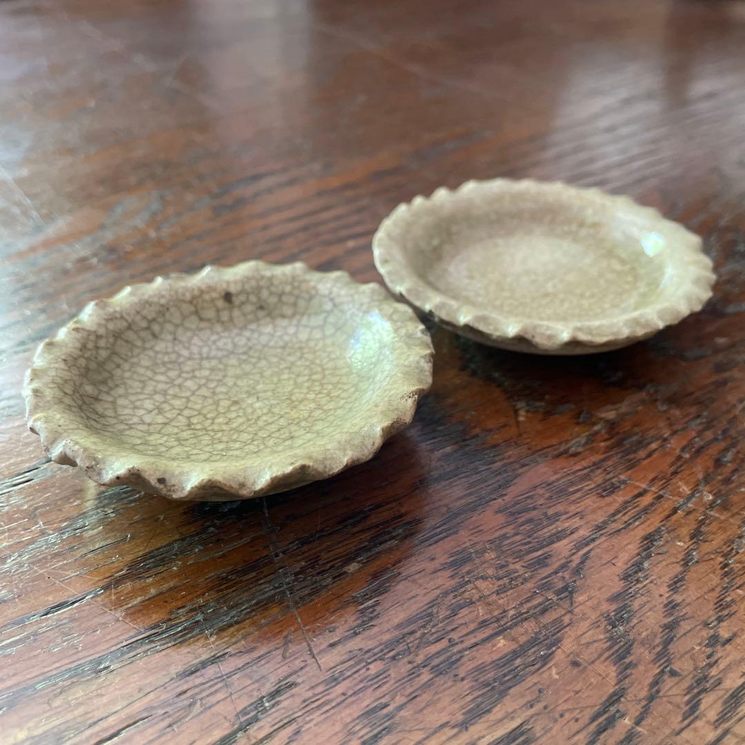 アンティーク　御深井焼　豆皿　2つセット