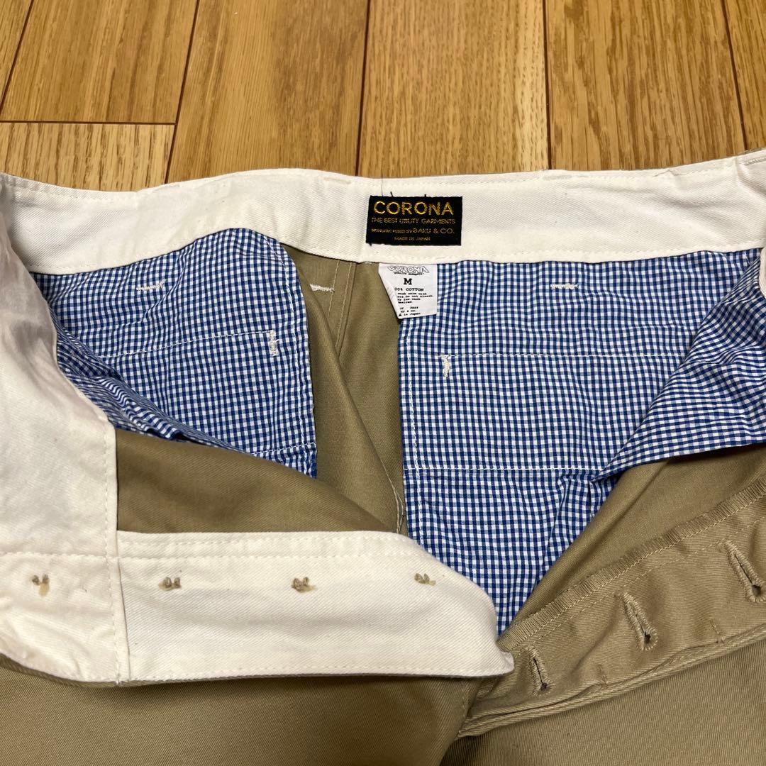 CORONA ベージュ チノパン Mサイズ